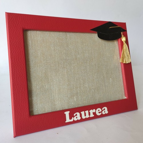 Cornice laurea pelle con - in,