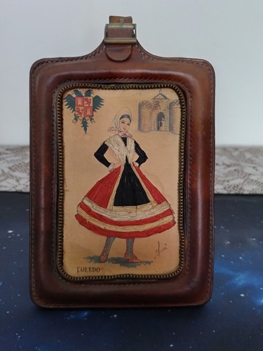 Cartolina vintage ricamata - vintage,